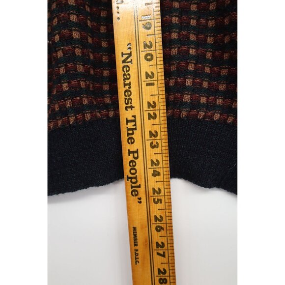 Vintage '80s Tricots St. Raphael Mens Merino Wool Sweater Striped Pattern Medium - Picture 8 of 11